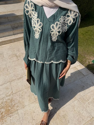 Gant Etekli Takım Petrol Yeşili