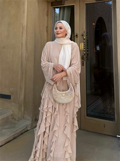 Mour Etekli Takım Bej