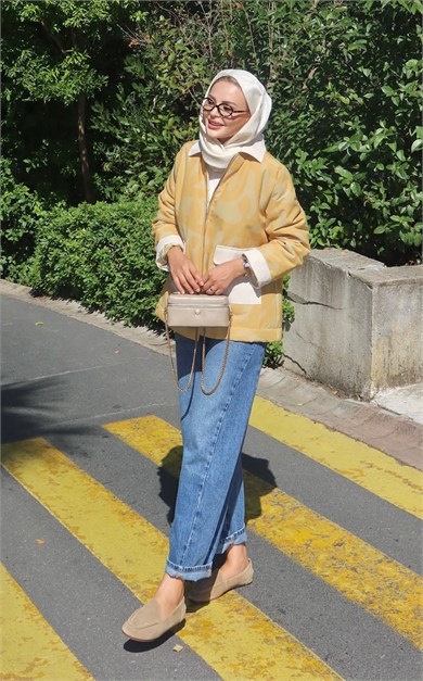 Modern Camo Ceket Sarı