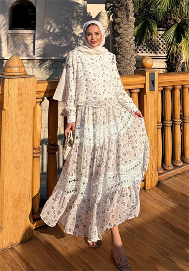 Farah Etekli Takım Bej