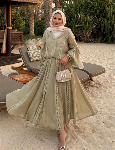 Efru Eteki Takım Mint Yeşili