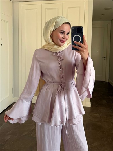 Swap Pantolonlu Takım Lila