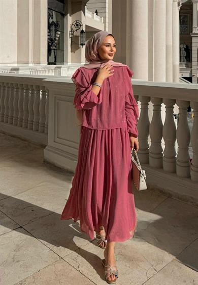 Mia Etekli Takım Gül Kurusu 