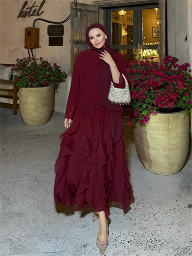 Mour Etekli Takım Bordo