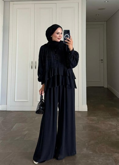 Furla Pantolonlu Takım Siyah