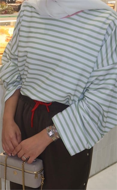 Basic Sweatshirt Yeşil