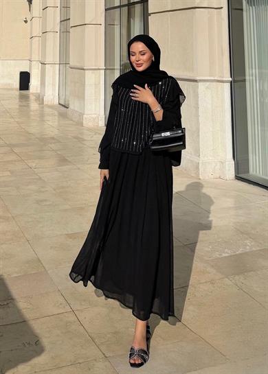 Mia Etekli Takım Siyah 