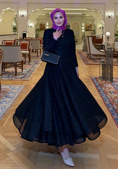 Asos Elbise Siyah