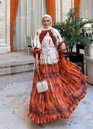 Lilas Elbise Turuncu 