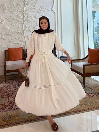 Arya Etekli Takım Ekru