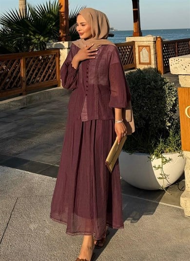 Beta Etekli Takım Mürdüm 