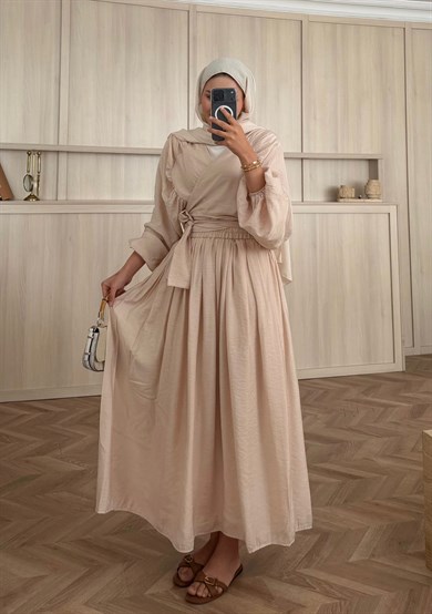 Bohem Etekli Takım Bej