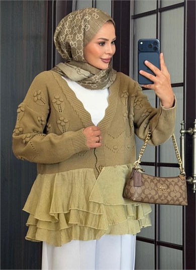 Dolly Triko Hırka Yeşil