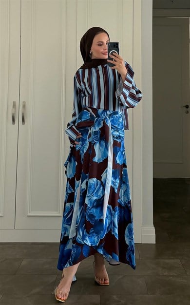 Eloise Etekli Takım Mavi