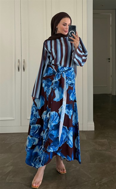 Eloise Etekli Takım Mavi