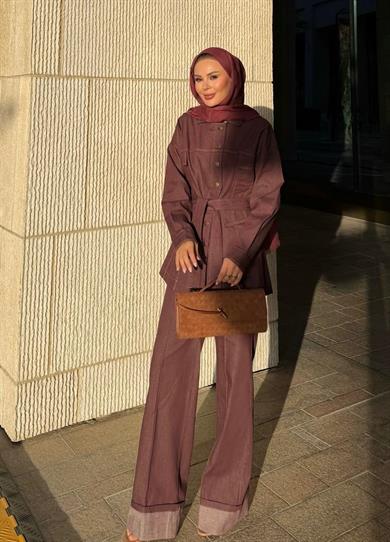 Manche Kot Takım Bordo 