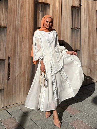 Efru Etekli Takım Ekru