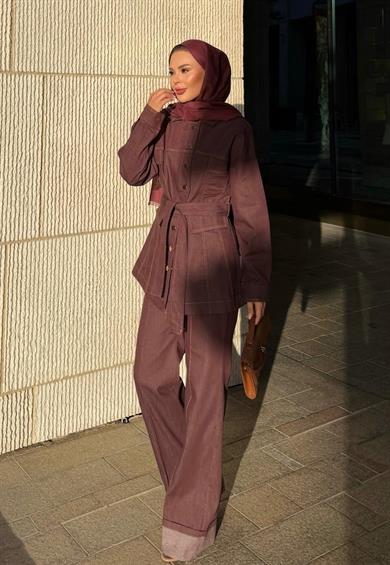 Manche Kot Takım Bordo 