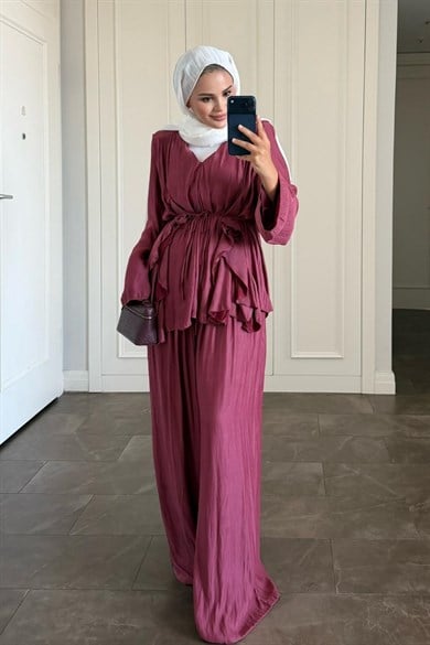 Batik Pantolonlu Takım Mürdüm 