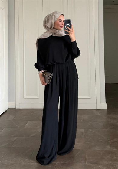 Think Pantolonlu Takım Siyah