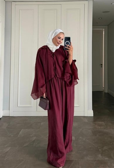 Affa Pantolonlu Takım Bordo