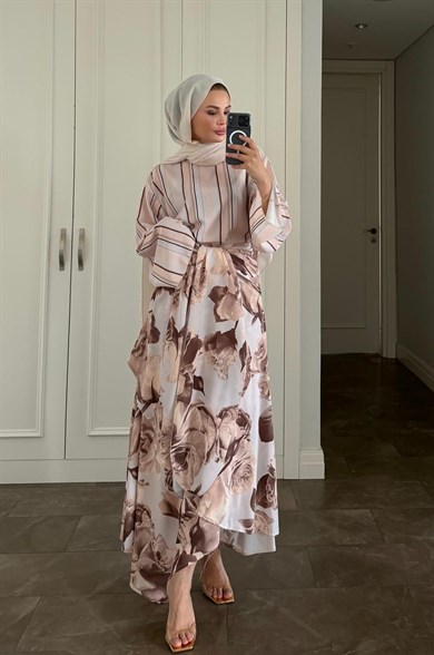 Eloise Etekli Takım Bej