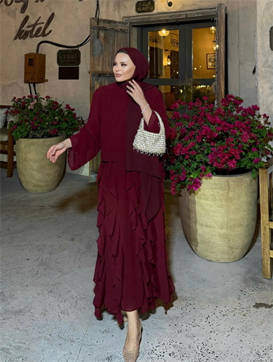 Mour Etekli Takım Bordo