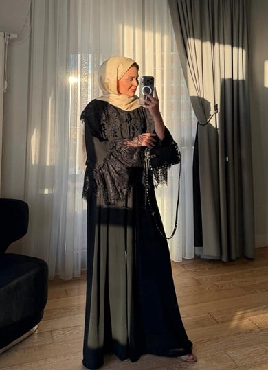 Lolly Pantolonlu Takım Siyah