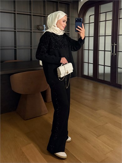 Shine Triko Takım Siyah