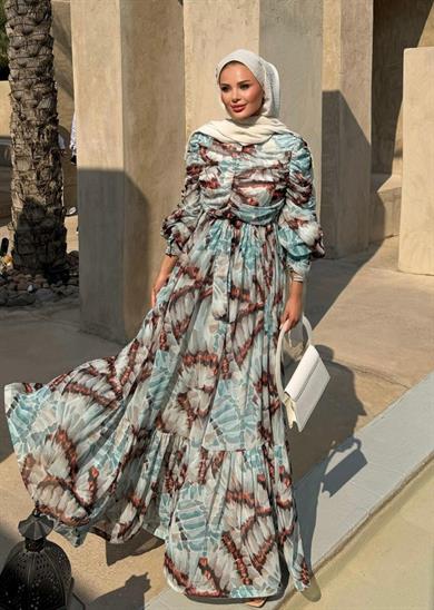 İris Elbise Su Yeşili