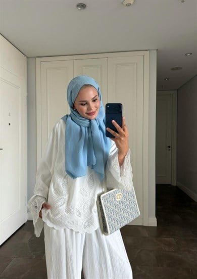 Dolly Pantolonlu Takım Beyaz