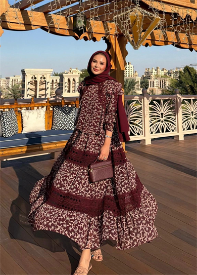 Farah Etekli Takım Bordo