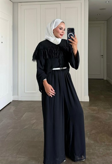İvana Pantolonlu Takım Siyah