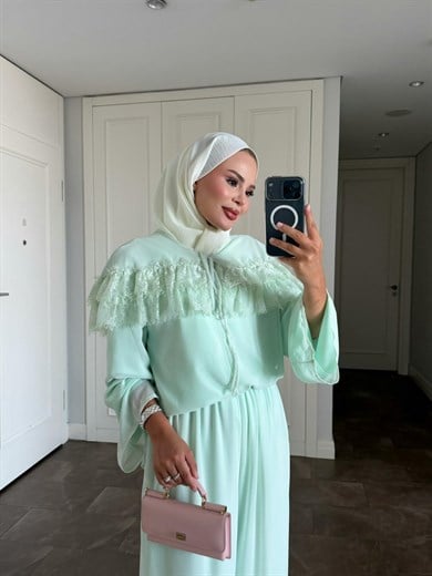 İvana Pantolonlu Takım Su Yeşili
