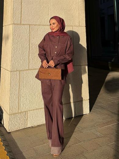 Manche Kot Takım Bordo 