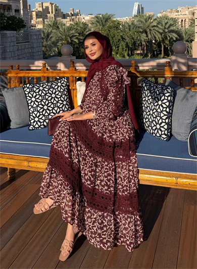 Farah Etekli Takım Bordo