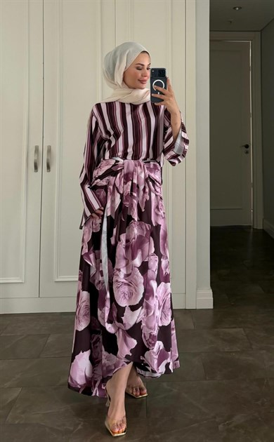 Eloise Etekli Takım Mor