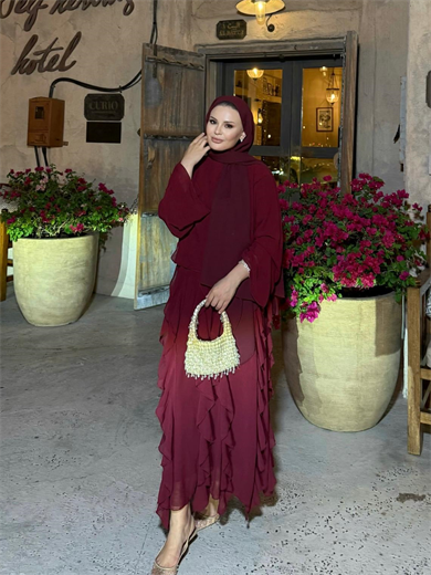 Mour Etekli Takım Bordo