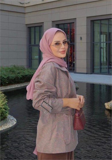 Etro Desen Denim Ceket Haki