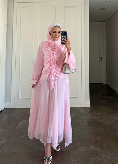 Meva Etekli Takım Pembe