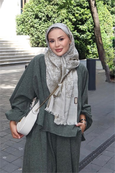 Şalvarlı Pantolonlu Takım Haki