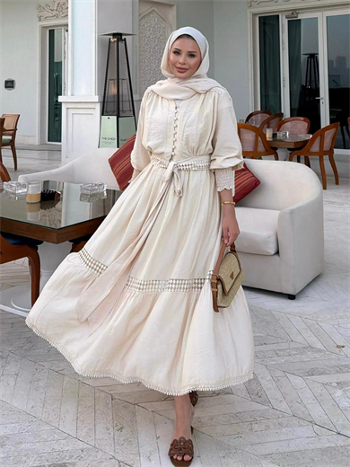 Arya Etekli Takım Bej