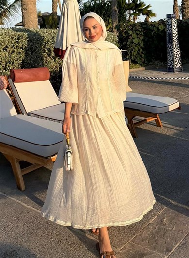 Beta Etekli Takım Bej