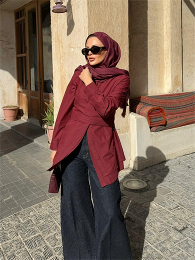 Street Gömlek Bordo