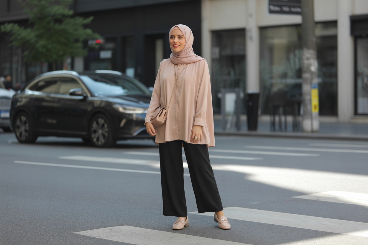 Siyah Bol Pantolon Kışın Nasıl Kombinlenir