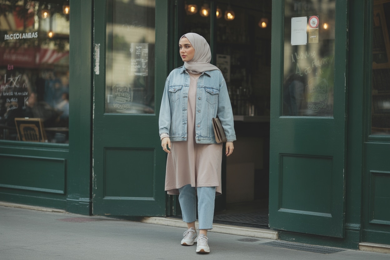 Modern Şehir Kadını İçin Tesettür Spor Ayakkabı Kombinleri