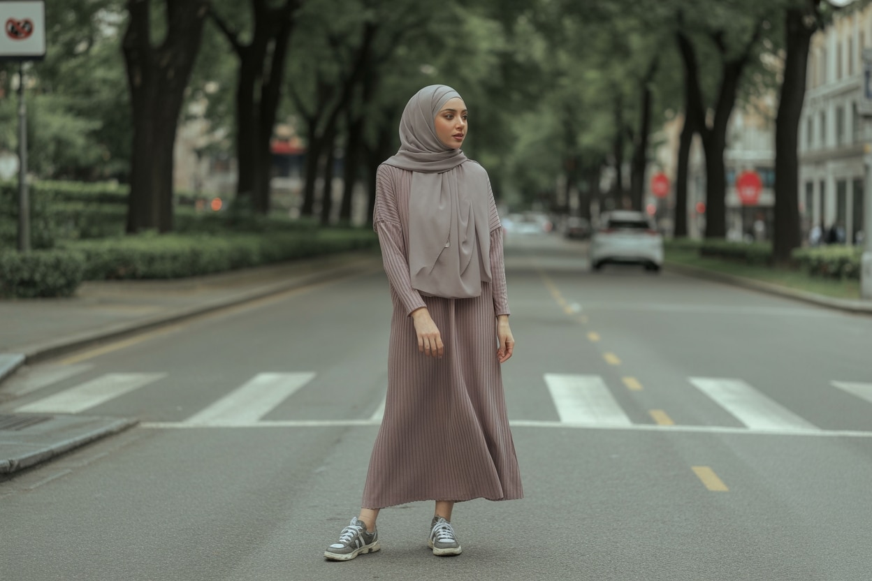 Tesettür Eşofman ve Spor Ayakkabı Kombinleri