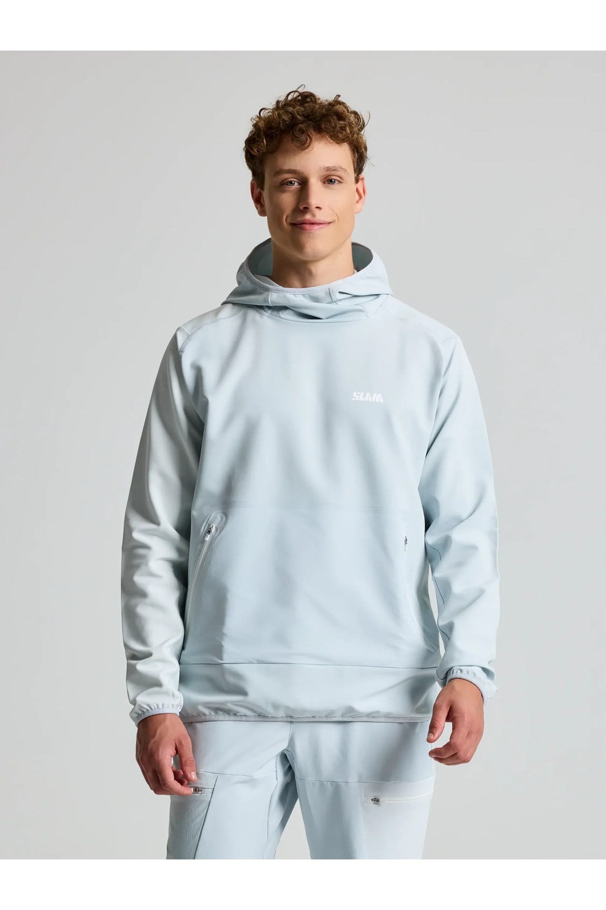 Foil Tech Hoodie Gri Erkek Sweatshirt
