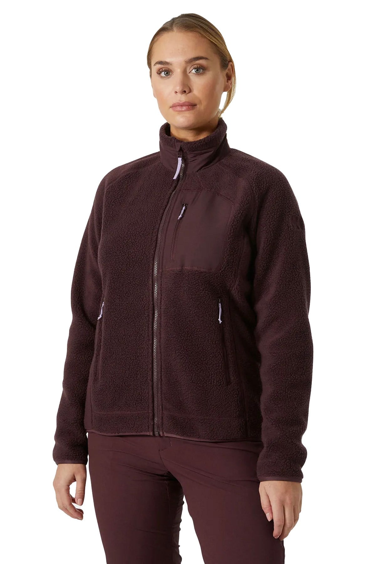 Imperial Tüylü Polar Kadın Blok Ceket - 49468