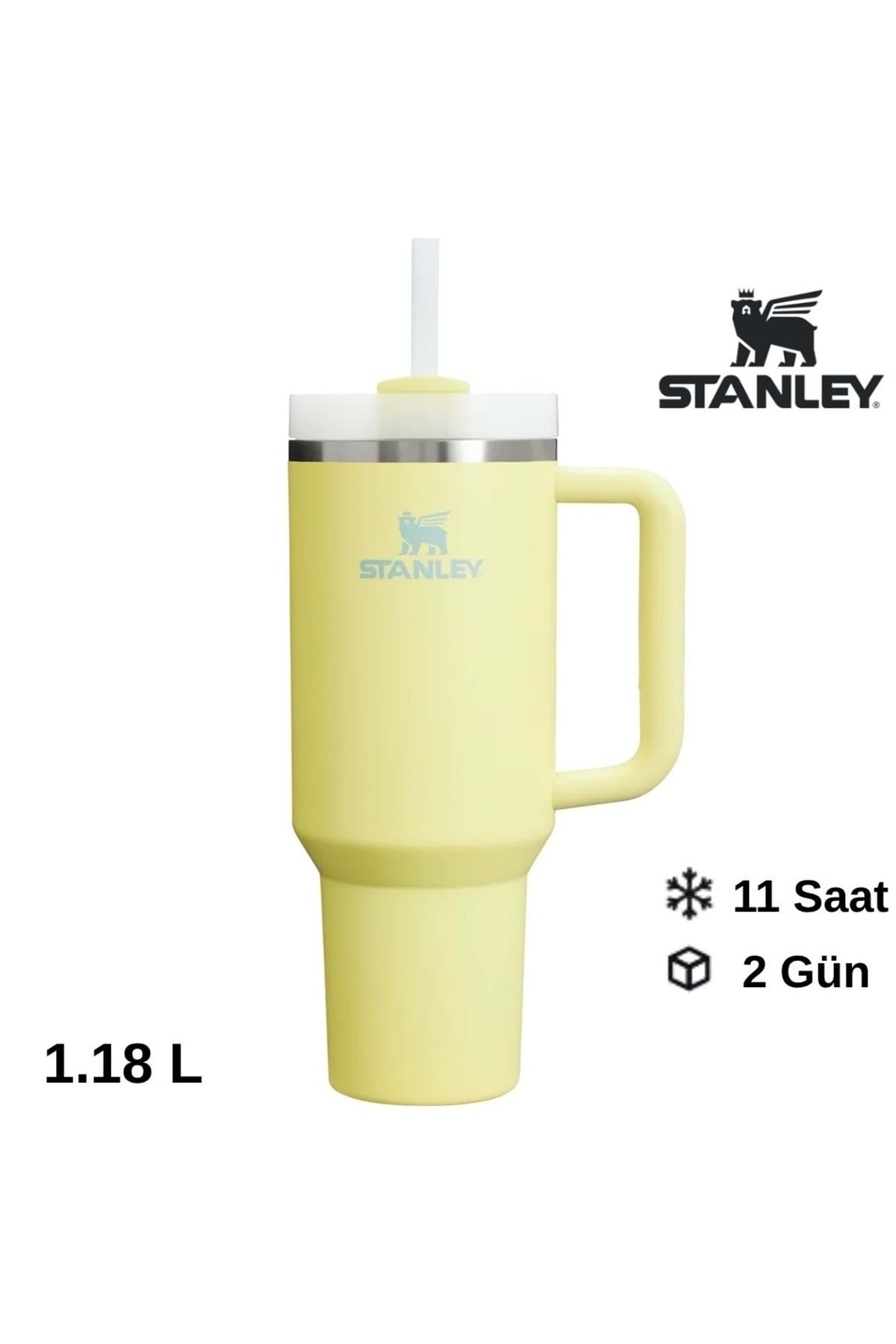 Quencher H2.O FlowState™ Tumbler Pipetli Termos 1.18L Pipetli Matara SARI